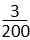 เศษ 3 ส่วน 200