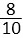 เศษ 8 ส่วน 10